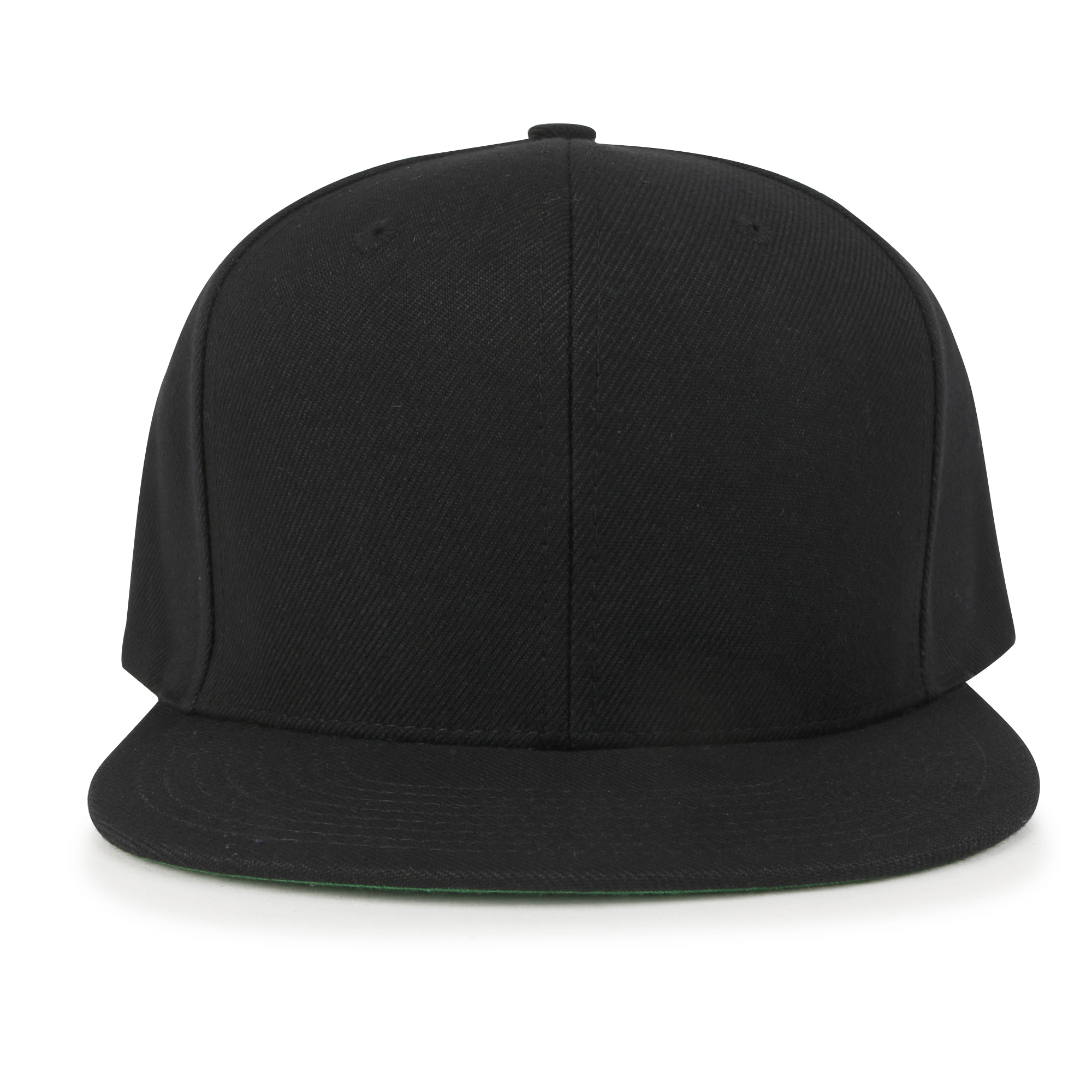 ililily 10 Bulk Pack Blank Six Panel Flat Bill Baseball Cap Basic